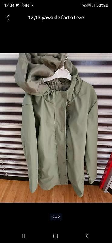 labubu nece manatdir: DeFacto uşaq/yeni gənc üçün yağmurluq/jaket - Ölçü: etiketdə 152–13Y — 2