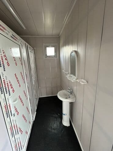 anbar üçün konteyner: Konteyner tipli sanitar qovşaq – tam hazır modul - Metal karkaslı — 3