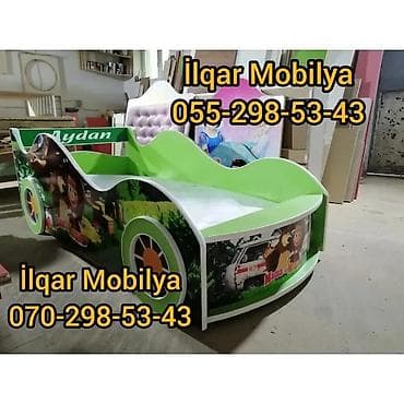 Детская мебель: Новый, На заказ, Кровать-машина, Без матраса, Без выдвижных ящиков — 2