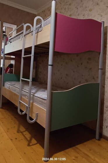 madeyra tek carpayi qiymetleri: Oğlan və qız üçün, İşlənmiş, Çarpayı, Matras ilə, Siyirməsiz, Laminat — 3