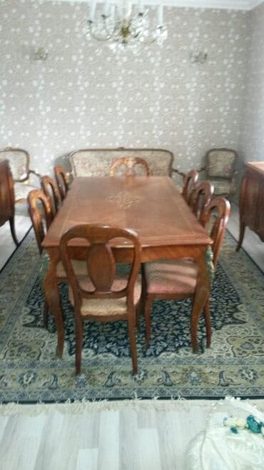 fırlanan stollar: İşlənmiş, Masa və oturacaqlar, Komod, Jurnal masası, Kredit yoxdur — 4