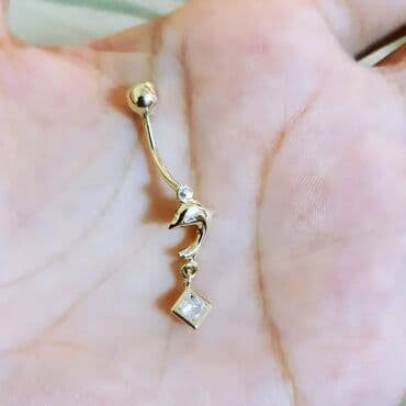 tək qaş: Göbey pirsinqi Yeni model sade qaş fabriçni Türküye isdehsalı 585əyyar — 1