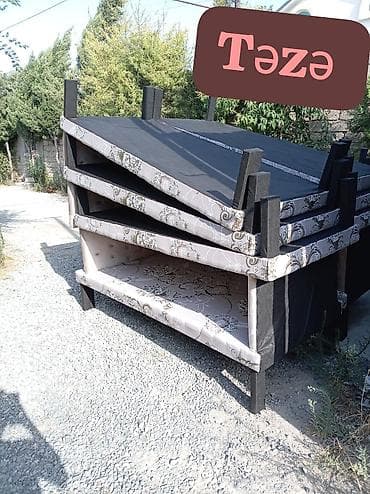 Təzə çarpayılar. 1 nəfərlik çarpayılar 60manat. 2 nəfərlik taxt