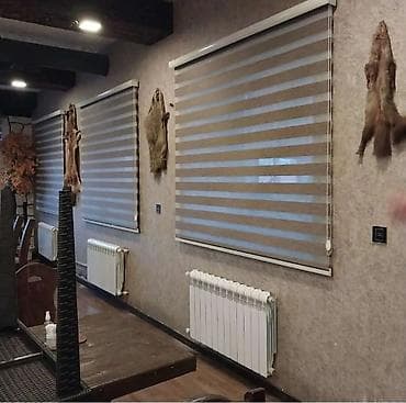 perdeler: Zebra jalüz pərdə - İkiqat parçalı zebra sistemi: şəffaf və sıx — 2