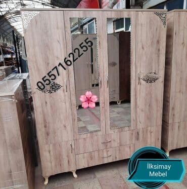 laminat qiyməti: Yeni, Açılan, 4 qapılı Düz dolab, Dolab-asılqan, Azərbaycan — 26