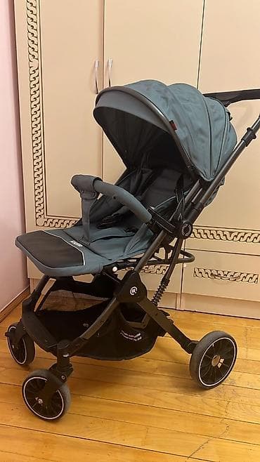 yüngül uşaq arabası: Uşaq arabası – kompakt və funksional model - Rəng: boz - Təkərlər — 1