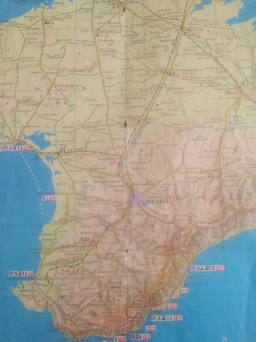 fiziki xerite: Məhsul: “КРЫМ – Turist xəritəsi (Туристская схема)” Təsvir: - Krım — 6
