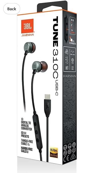 qulaqcıq jbl: Simli Qulaqcıqlar, JBL, rəng - Boz — 1