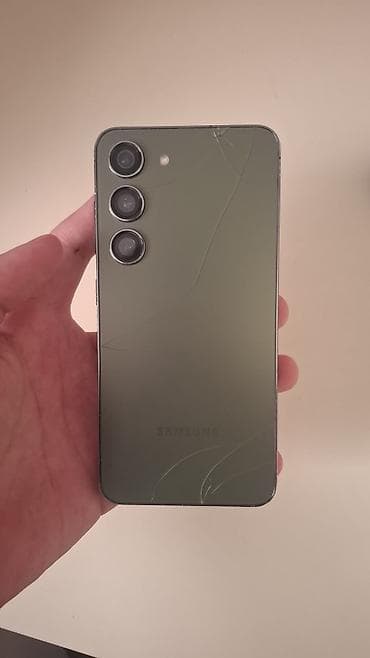 samsung galaxy s8 ekran: Samsung Galaxy S23, rəng - Yaşıl, Qırıq — 4