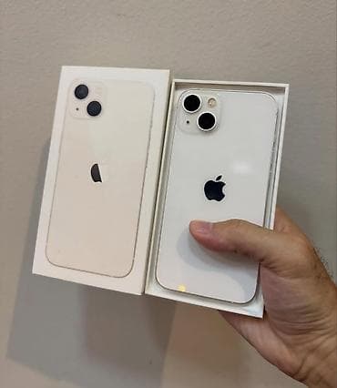 IPhone 13, 128 GB, Ağ, Zəmanət, Kredit, Simsiz şarj