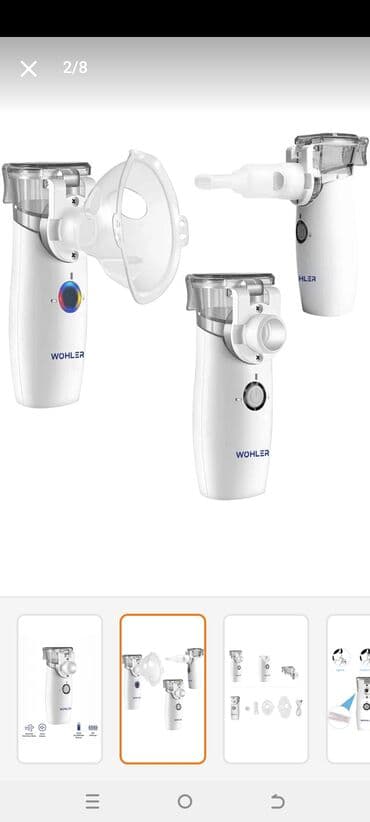 Tibbi avadanlıq: Wohler Mesh Nebulizator – portativ, səssiz və rahat istifadəli — 5