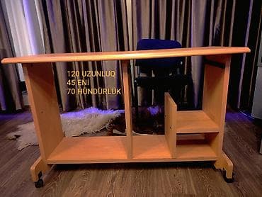 komputer setup: Kompüter masası, İşlənmiş, Açılmayan, DSP, Dördbucaq masa — 1