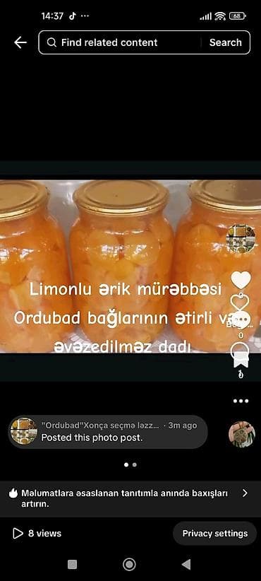 assa çay: Ordubad mətbəxindən ev şəraitində hazırlanmış şirniyyat və mürəbbələr — 1