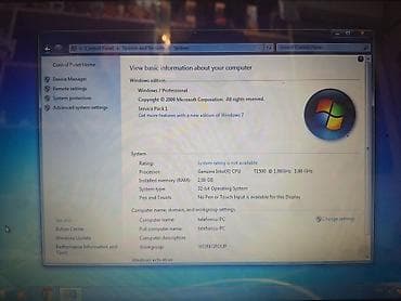 komputer notebook: HP Compaq 610 noutbuk Texniki göstəricilər: - Prosessor: Intel Celeron — 4