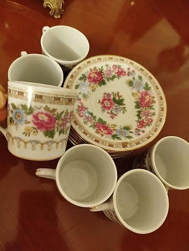 tiens çay: Çay dəsti, rəng - Ağ, Farfor — 4