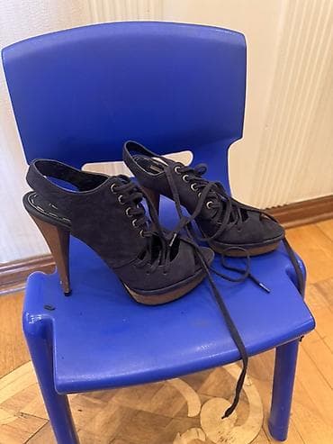 Zara, Размер: 35, цвет - Синий, Б/у — 6