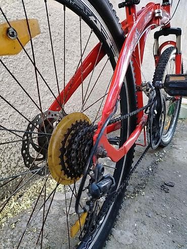 velesiped: Dağ velosipedi – 26” - Rəng: qırmızı Sürülür hal hazırda Ünvan 4 mkr — 6