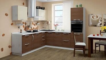 metbex mebeli gence: Sifarişlə mətbəx dəsti, Özü çəkən petlələr, Mat laminat, Kredit var, Pulsuz çatdırılma — 9