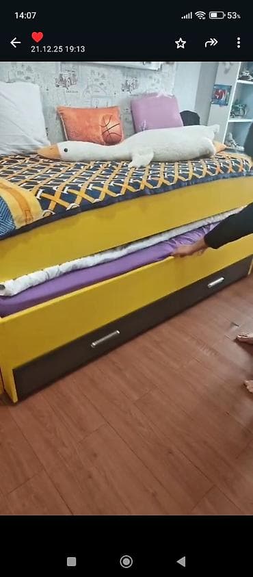 dösək: Oğlan və qız üçün, İşlənmiş, Çarpayı, Matrassız, Siyirməli, Laminat — 2