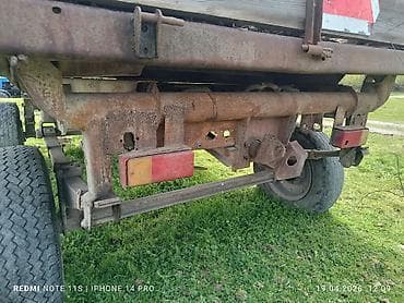 Kənd təsərrüfatı üçün ikioxlu qoşqu - Traktora qoşulan, ön halqali