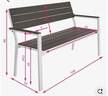 Хозтовары: 128, Со спинкой, Металл — 3