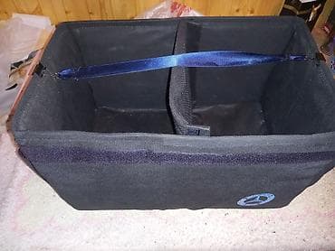 Yağlar və avtokimyəvi maddələr: Avtomobil baqajı üçün təşkilatçı çanta - Rəng: qara - Material: sıx — 3