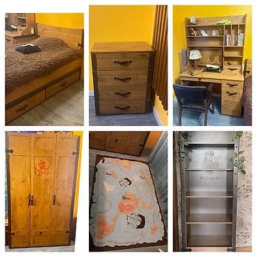 Oğlan üçün, İşlənmiş, Təknəfərlik çarpayı, Yazı masası, Dolab, Termo — 1