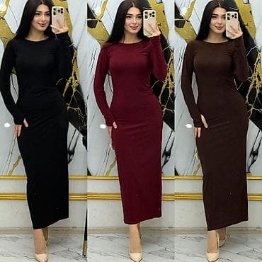 palt: Uzunqol, dar kəsimli maxi paltar - Model: sadə və eleqant siluet — 1