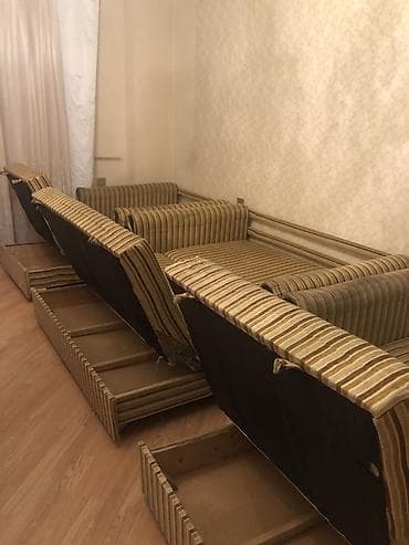 3 parçalı yumşaq mebel dəsti - Tərkib: 1 ədəd divan (2-3 nəfərlik) + — 6