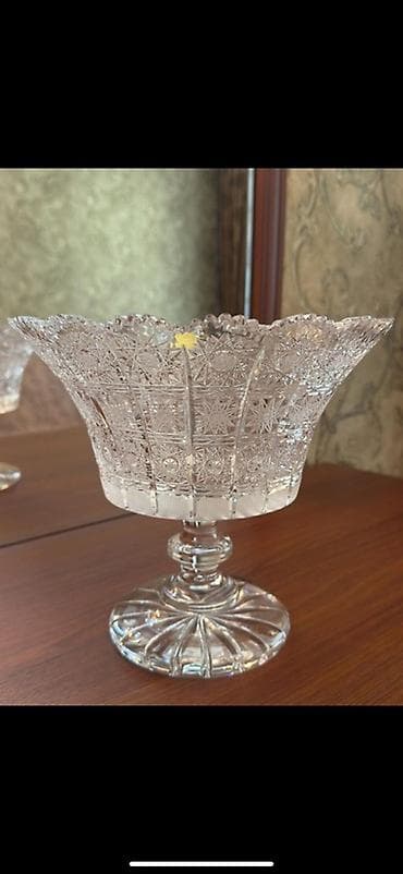 sufre: Çexiya istehsalı Bohemiya kristal qab -Brend: Bohemia Crystal — 1