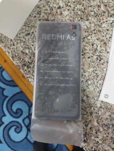 3D panellər: Redmi A5, 128 GB, rəng - Qara, Barmaq izi — 4