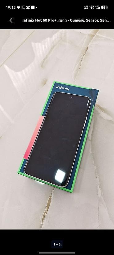 redmi 4 ram 128gb: Infinix Hot 60 Pro+, 256 GB, rəng - Gümüşü, Sensor — 1
