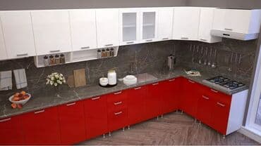 metbex mebeli gence: Sifarişlə mətbəx dəsti, Özü çəkən petlələr, Mat laminat, Kredit var, Pulsuz çatdırılma — 7