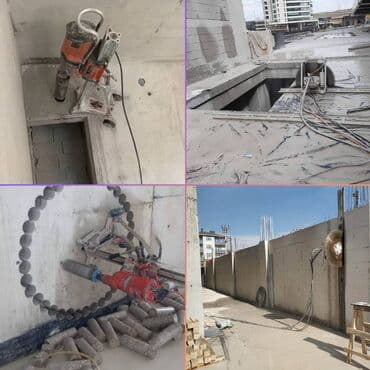 #Betonkesme #betondeşmə Beton kubik kərpic - dən kəsim deşim