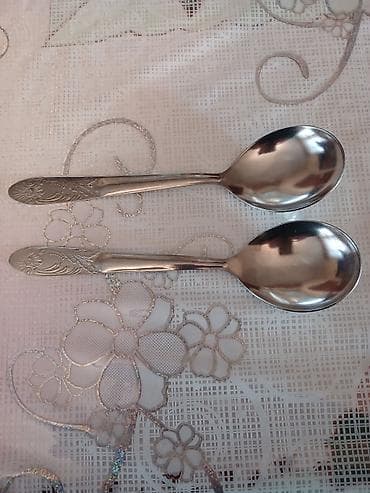 Məhsul: Paslanmayan poladdan qaşıq dəsti teze işlenmiyib Təsvir: - — 4