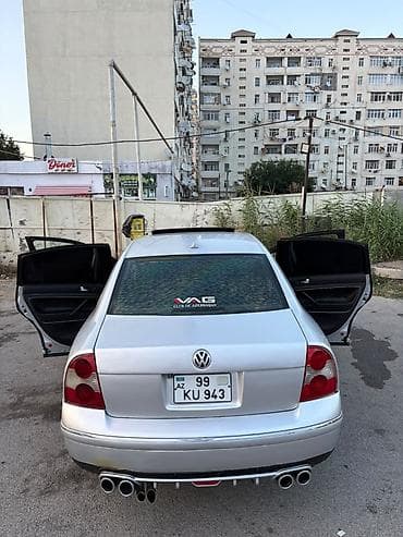 bmw e46 stop: Volkswagen Passat B5 sedan - Gümüşü rəng, qara rəngli disklər - — 6