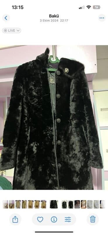 qış qadın koftaları: Kürk qadın palto - Material: yumşaq, parlaq teksturalı süni kürk; iç — 1
