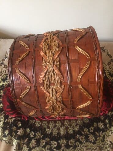 novruz bayramı üçün əl işləri: Təbii materiallardan hazırlanmış toxunma sənətkar səbət — 3