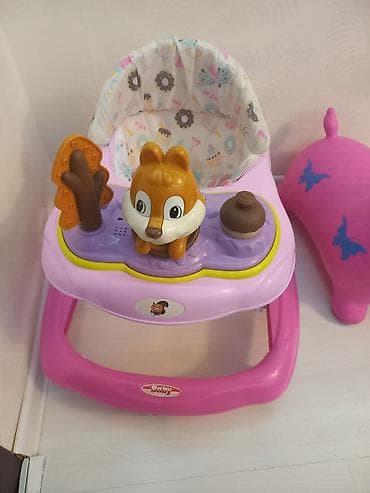 motorlu əlil arabaları: Uşaq gəzdirəni (walker) – “Baby Baby” markası - Rəng: çəhrayı/gülqabi — 1