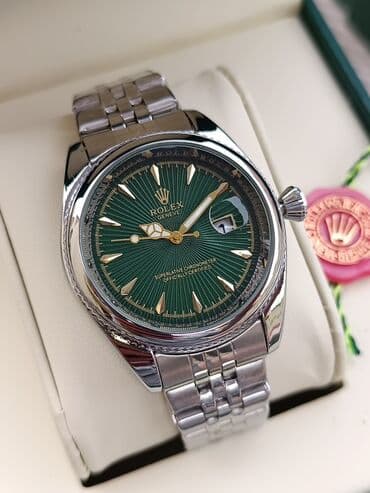 Stəkanlar: Yeni, Qol saatı, Rolex, rəng - Gümüşü — 1