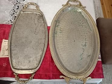 super slim kofe: Məhsul: 2 ədəd klassik metal servis podnosu (dəst) Təsvir: - — 3