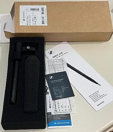 Mikrofonlar: Sennheiser MKH416 P48
Təzə pakofqada — 2
