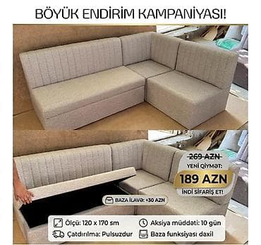 Mətbəx/künc divanları – böyük endirim kampaniyası! - Yeni qiymət: 189
