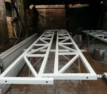 dəmir pilləkənlərin yığılması: Demir profelden fermalarin sifarisle yigilmasi — 4