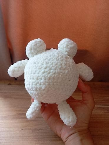 Мягкие игрушки: Əl işi toxunma qurbağa oyuncağı - Material: yumşaq plyuş ip — 2