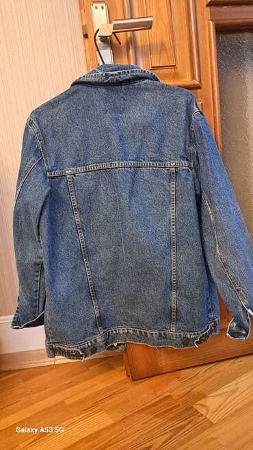 zara gödəkçə: Cins kurtka, Bershka, S — 7