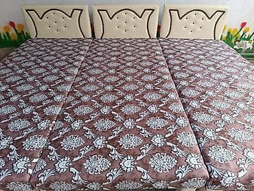 Кровати: Двуспальная кровать, С матрасом, Без выдвижных ящиков — 2