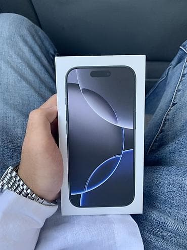 telefon iphone 7: IPhone 16 Pro, 128 GB, Black Titanium, Simsiz şarj, Face ID — 1