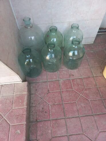 Şüşə balonlar – iri həcmli - Material: şəffaf qalın şüşə - Say