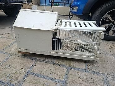 ev dovsani: Heyvan daşıma və saxlanma üçün taxta-metal qəfəs/yuva - Material — 1